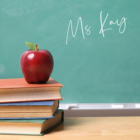 Buy Ms. Kay an Apple